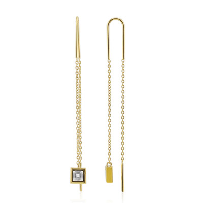 Pendientes en plata con Topacio blanco