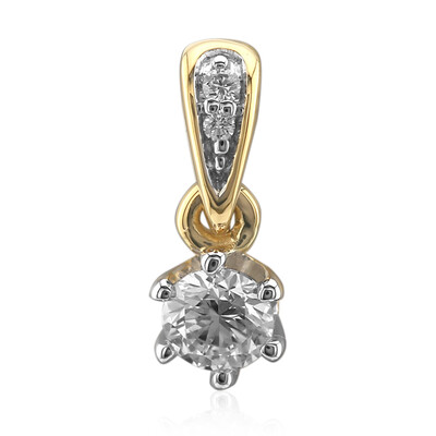 Colgante en oro con Diamante IF (D) (Annette)