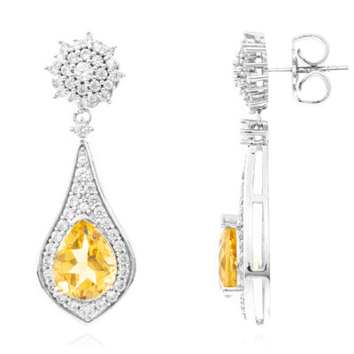 Pendientes en plata con Citrino (Memories by Vincent)