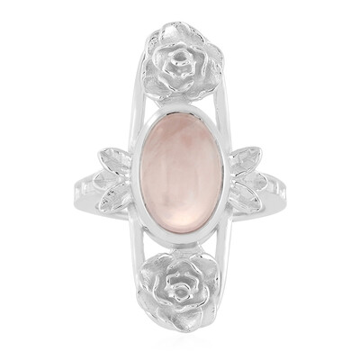 Anillo en plata con Cuarzo rosa