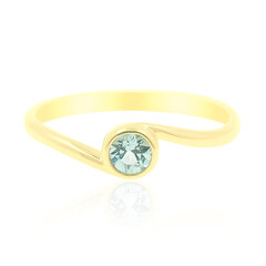 Anillo en oro con Turmalina nigeriana paraiba