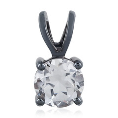 Colgante en plata con Topacio blanco