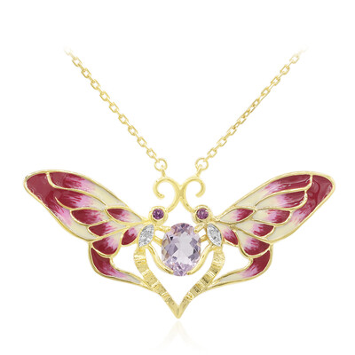 Collar en plata con Amatista Rosa de Francia