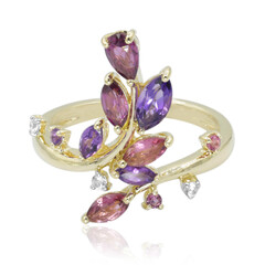 Anillo en oro con Amatista