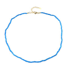 Collar en plata con Apatita azul neón (Adela Silber)