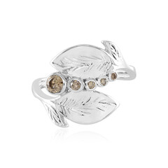 Anillo en plata con Diamante I3 champán (de Melo)