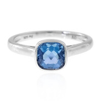 Anillo en plata con Fluorita de color cambiante