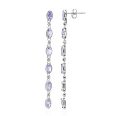 Pendientes en plata con Tanzanita