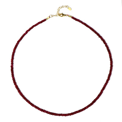 Collar en plata con Rubí