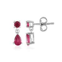Pendientes en plata con Rubí de Madagascar