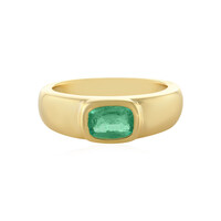 Anillo en plata con Esmeralda de Rusia