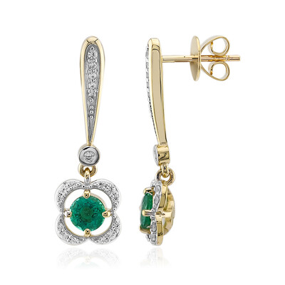 Pendientes en oro con Esmeralda de Zambia (Rifkind 1894 Collection)