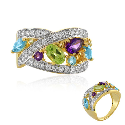 Anillo en plata con Peridoto
