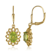 Pendientes en plata con Peridoto