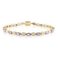 Brazalete en plata con Tanzanita