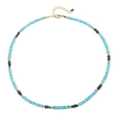Collar en plata con Apatita azul