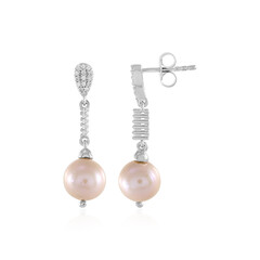 Pendientes en plata con Perla Freshwater