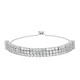 Brazalete en plata con Topacio blanco (Adela Silber)
