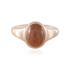 Anillo en plata con Piedra de luna chocolate (KM by Juwelo)