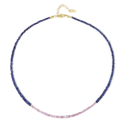 Collar en plata con Zafiro de Ceilán rosa
