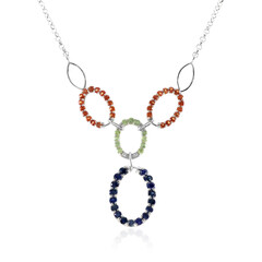 Collar en plata con Zafiro azul