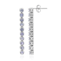 Pendientes en plata con Tanzanita