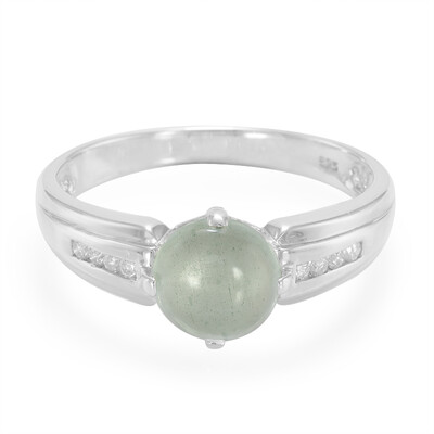 Anillo de hombre en plata con Aguamarina
