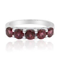 Anillo en plata con Rodolita