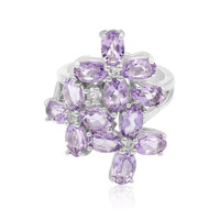 Anillo en plata con Amatista