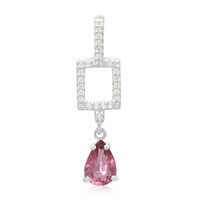 Colgante en plata con Turmalina cuprífera rosa