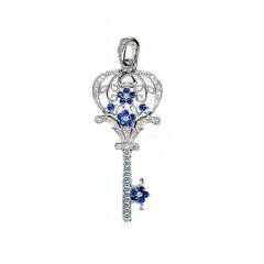 Colgante en oro con Zafiro azul (Dallas Prince Designs)
