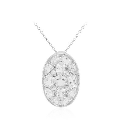 Collar en plata con Topacio blanco