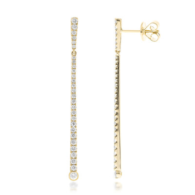 Pendientes en oro con Diamante I1 (H)  (CIRARI)