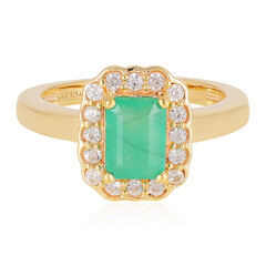 Anillo en plata con Esmeralda de Socoto