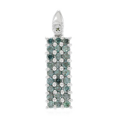 Colgante en plata con Diamante fantasía
