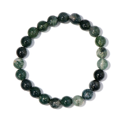 Brazalete con Ágata de musgo