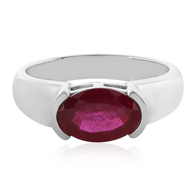 Anillo en plata con Rubí de Madagascar