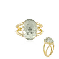 Anillo en plata con Amatista verde