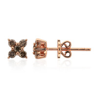 Pendientes en oro con Diamante rosa de Francia de Argyle SI1