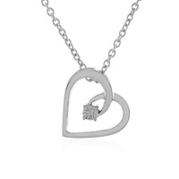 Collar en plata con Diamante I4 (J)