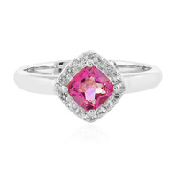 Anillo en plata con Topacio aniversario