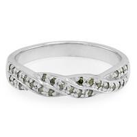 Anillo en plata con Diamante fantasía