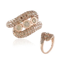 Anillo en oro con Diamante champán I2 (KM by Juwelo)