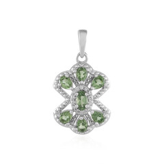 Colgante en plata con Apatita verde