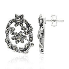 Pendientes en plata con Marcasita