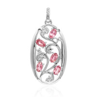 Colgante en plata con Turmalina rosa (VIENNA 1903)