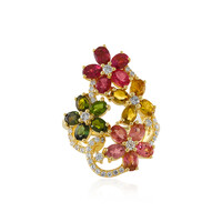Anillo en plata con Turmalina