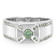 Anillo de hombre en plata con Diamante fantasía