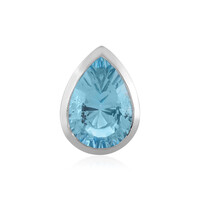 Colgante en plata con Topacio azul cielo