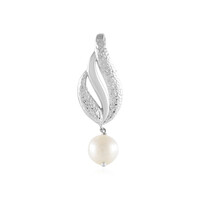 Colgante en plata con Perla blanca Freshwater